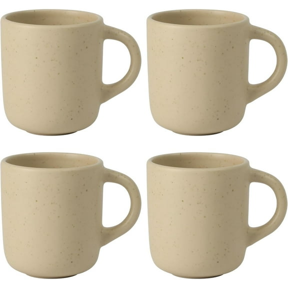 Clay 4 Piece Mug Set - Cappuccino Cream