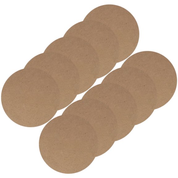STRANDCHIC 10pcs Round Chipboard Sheets for Clay Crafting and Art Projects, and Versatile