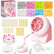 XINYI Clay Bead Spinner Kit, Electric Bracelet Spinner for Jewelry Making with 2000pcs 18 Colors Clay Beads and Beading Accessories, Perfect for Making Waist, Bracelets, Necklaces (Patented)