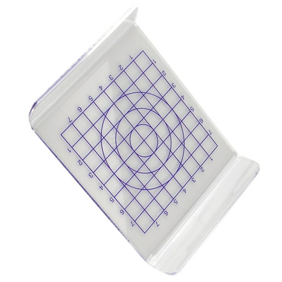 Transparent Plastic Clay Pressing Board for Home Use Durable Lightweight with Grid 11.8x7.9 Inches