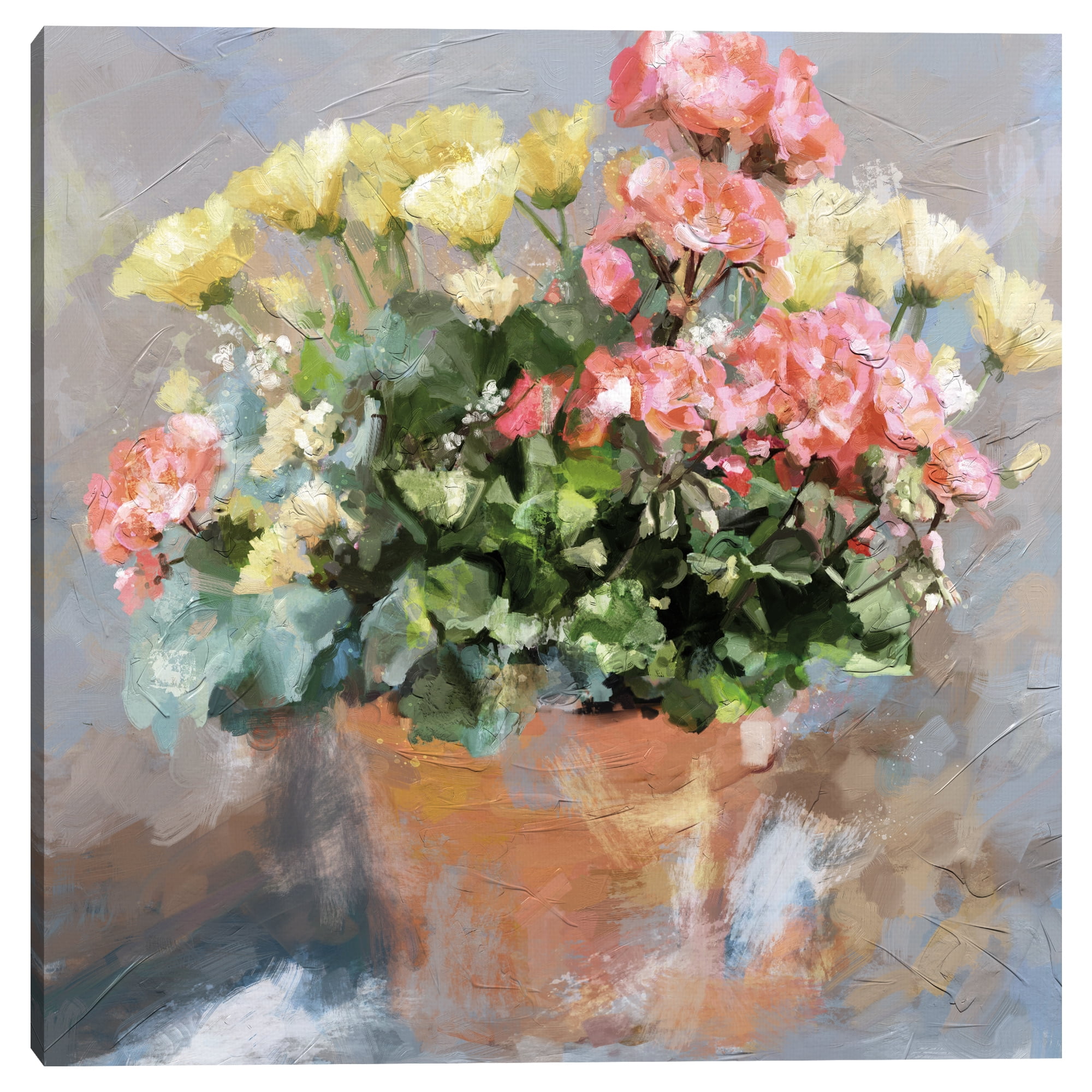 Clay Bouquet by Studio Arts Canvas Art Print