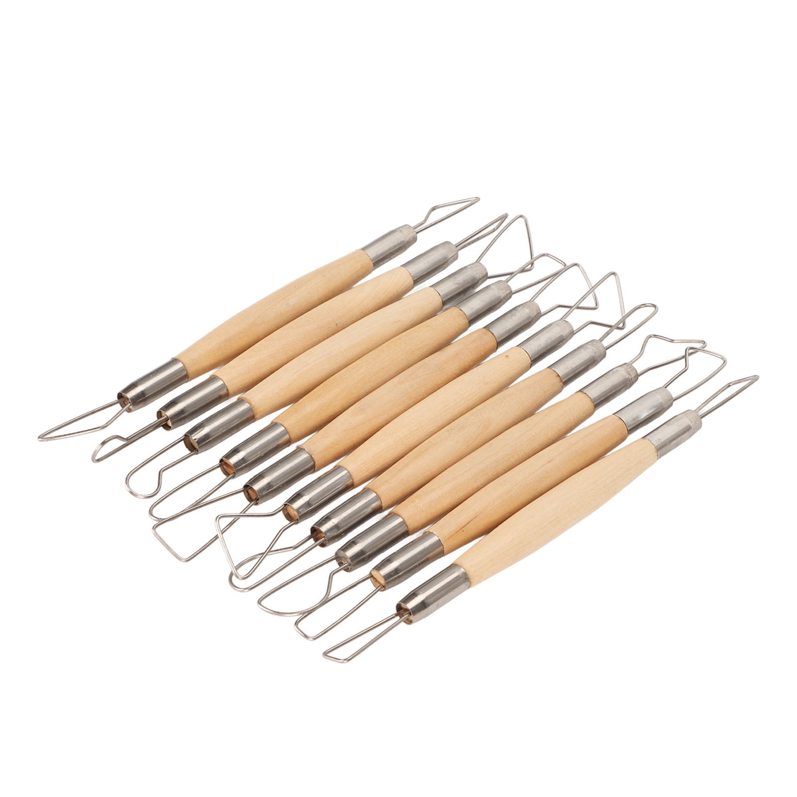 Clay Carving Tools,10pcs Double Ended Pottery Carving Tools, Wooden
