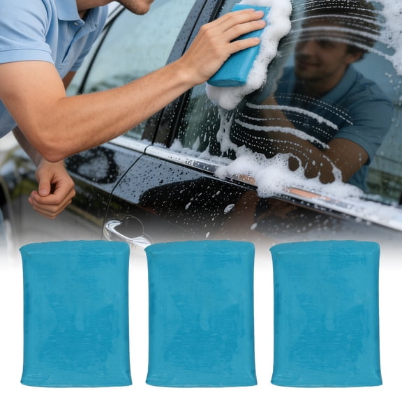 Clay Cleaning Bar Car Detailing Waxing Polish Treatment Fine Grade 3PCS Blue