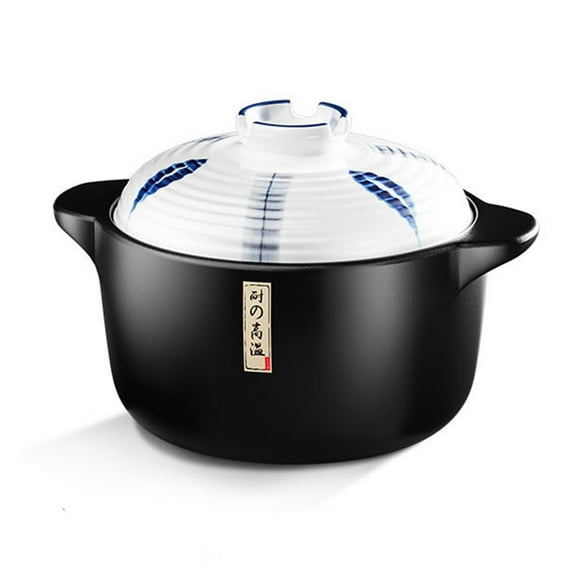 Clay Cooking Pots,with Lid Japanese Heat Resistant Casserole Stew Soup Earthenware Hot Pots for Cooking Delectable Soups