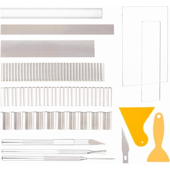 Clay Craft Tools Sets Beginners Expert Art Crafts Clay Tools Kit with Stainless Steel Clay Tool Set and Triangle Plastic Scraper Tool