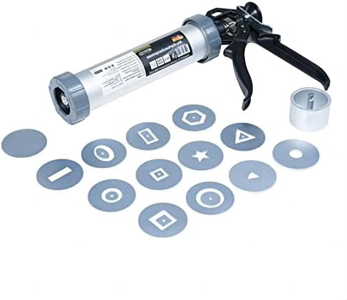 Clay Extruder, Clay Gun Tool is Assigned 13 Different Discs, Hand-Held Clay Extruder Gun for Sculpturing and Crafting$$Art & Craft