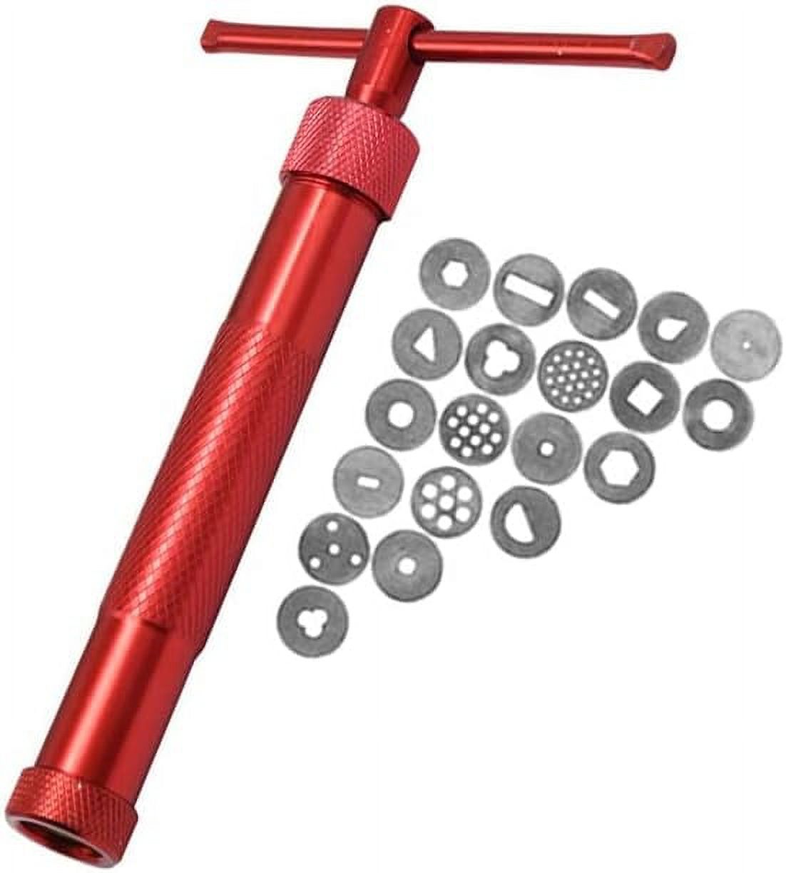 Clay Extruder Rotary Design Sugar Paste Extruder with 20 Round Flower