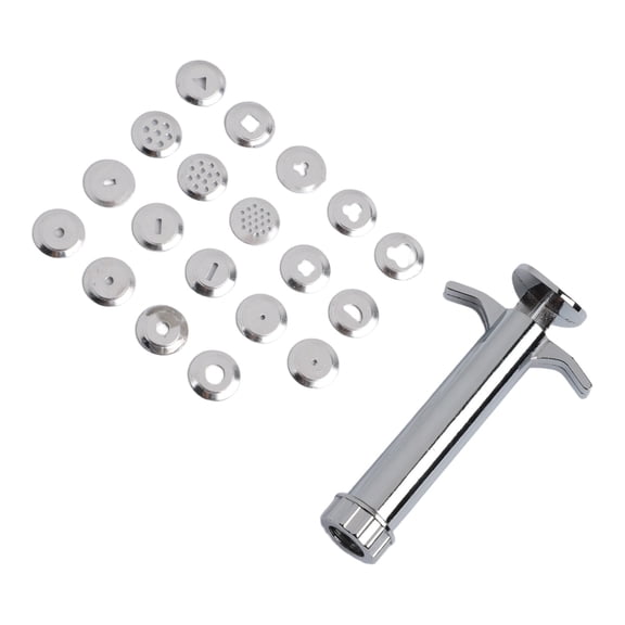 Clay Extruder for Polymer Clay, Sugar Paste, Fondant & Pastry Crafting 19-Count Interchangeable Disc Set, DIY Handmade Sculpture Tool