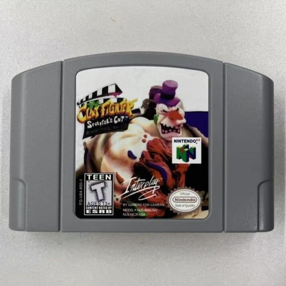 Clay Fighter: Sculptor's Cut - N64 Fighting Game Cartridge