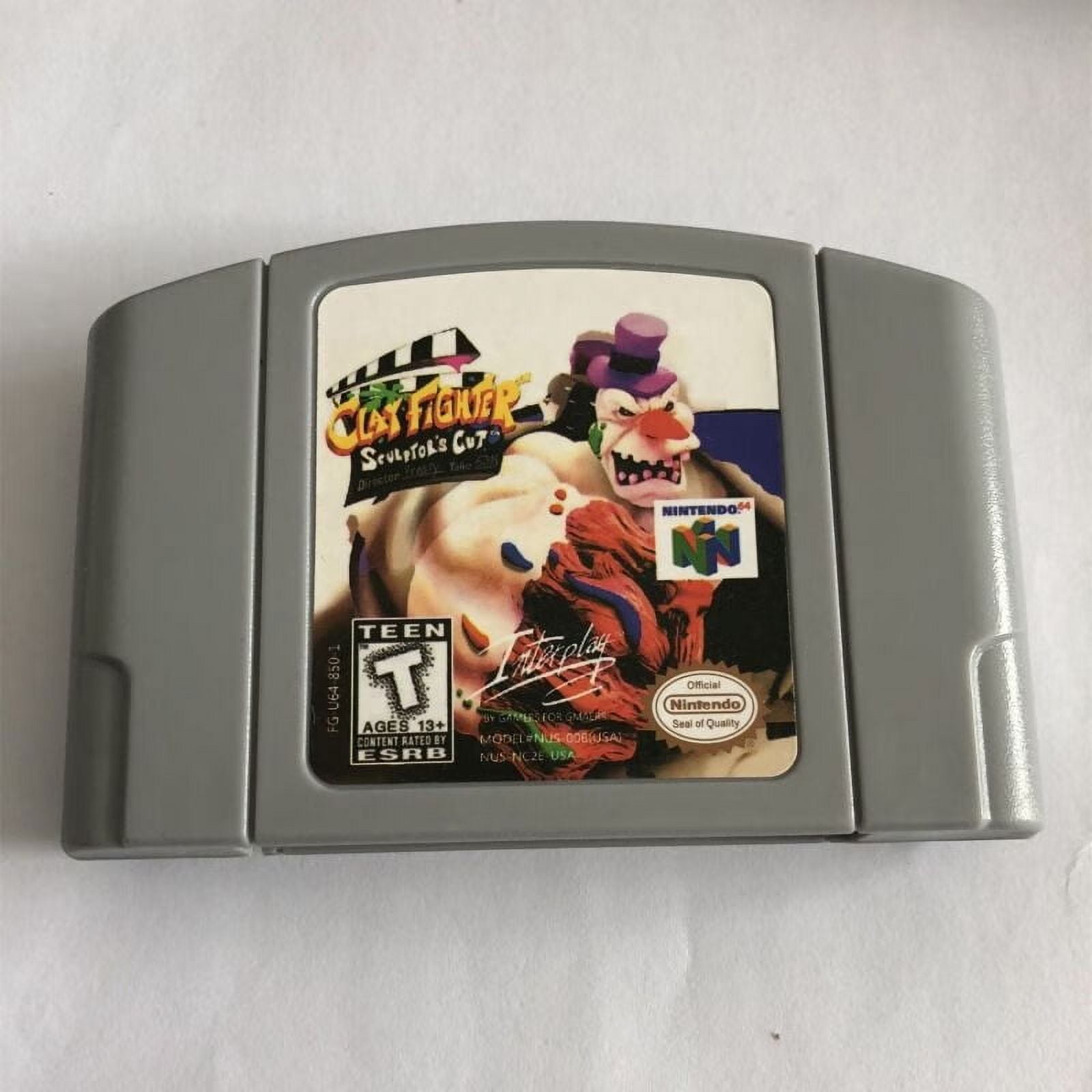 Clay Fighter Sculptor's Cut N64 Game,US Version