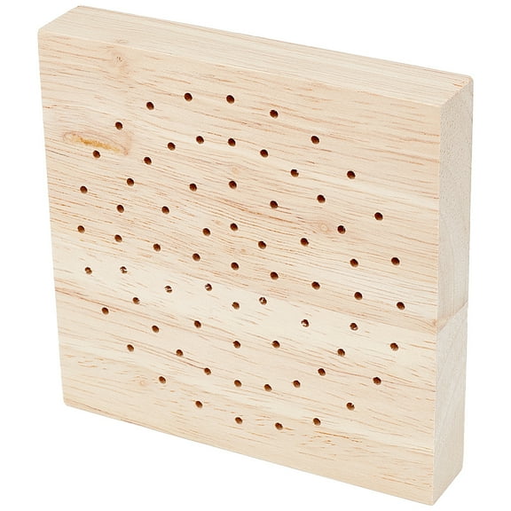 Clay Figurines Display Trays Pottery Modeling Tray Skewer Holder Oak Wooden Display Board Round Food Display Clay Figurines Holder for DIY Craft Pottery Clay Model and Food Pick Displays Wood