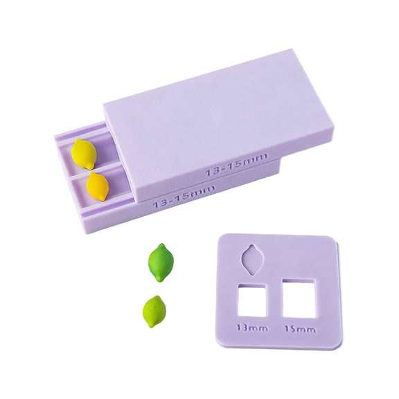 Clay Lemon Bead Maker Mold with 13mm 15mm Sizes Clay Beads Maker Tool Plastic Texture Suitable for Jewelry Accessories