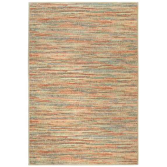 Dash & Albert Clay Machine Washable Rug, 2' 6" x 8', Multi
