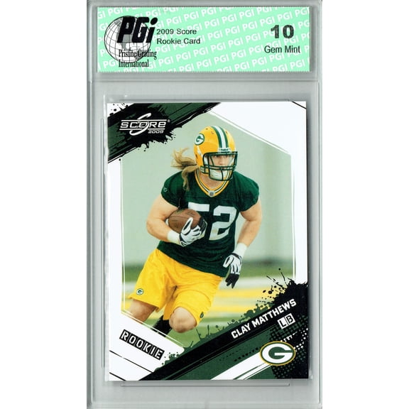 Clay Matthews 2009 Score Rookie Card #324 Packers PGI 10