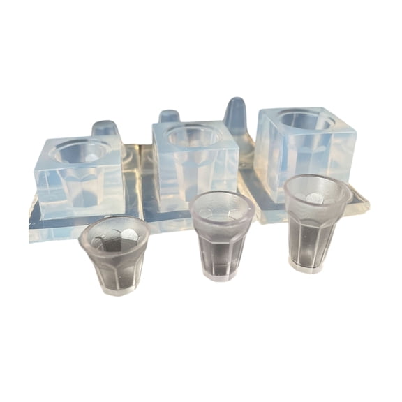 Clay Molding Tool Cups Shape Reusable Molds Home Crafting Molds Suitable for Crafting Miniature Food and Art Project