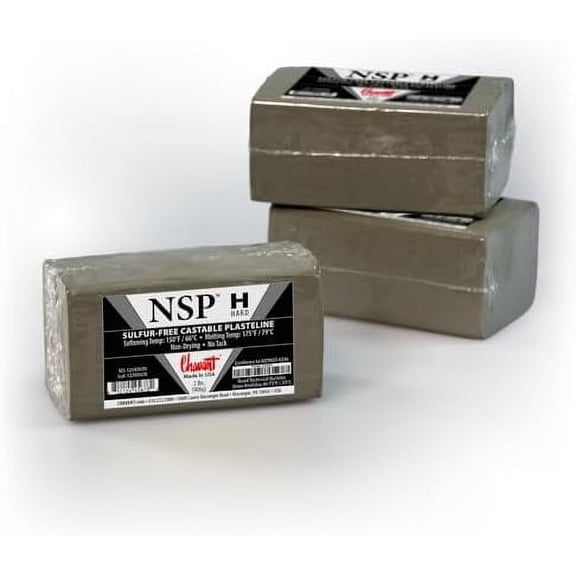 Clay - NSP Hard Green - Sculpting and Modeling Clay (1/4 Case)$$Art & Craft