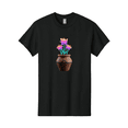 thumbnail image 1 of Clay-Pot-Flowers Mens Graphic Tee, 100% Cotton, Casual Summer Wear, 1 of 2