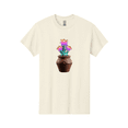 thumbnail image 1 of Clay-Pot-Flowers Mens Graphic Tee, 100% Cotton, Casual Summer Wear, 1 of 2