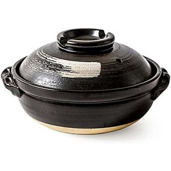 Clay Pot For Cooking, 0.9/1.7/2.8l Japanese Ceramic Hot Pot, Donabe Casserole Korean Earthenware Pot With Lid For 3-5 People