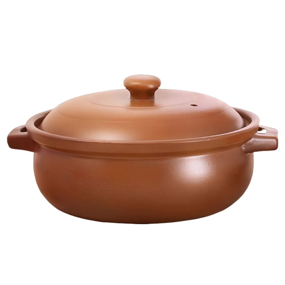 Clay Pot for Cooking,Chinese Non-stick Casserole Soup Pot,Cookware Stovetop,High Temperature-Resistant Cookware Stovetop for Stew Soup Steam Scratch