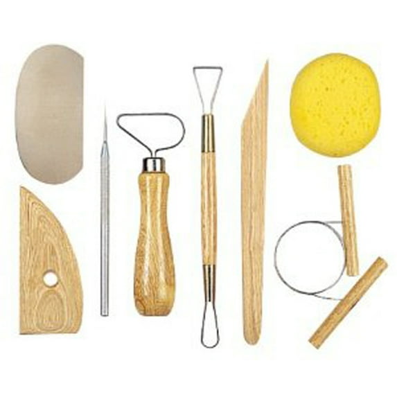 Clay Pottery Tool Kits 8 Pc T Ceramics Wax Carving Sculpting Molding