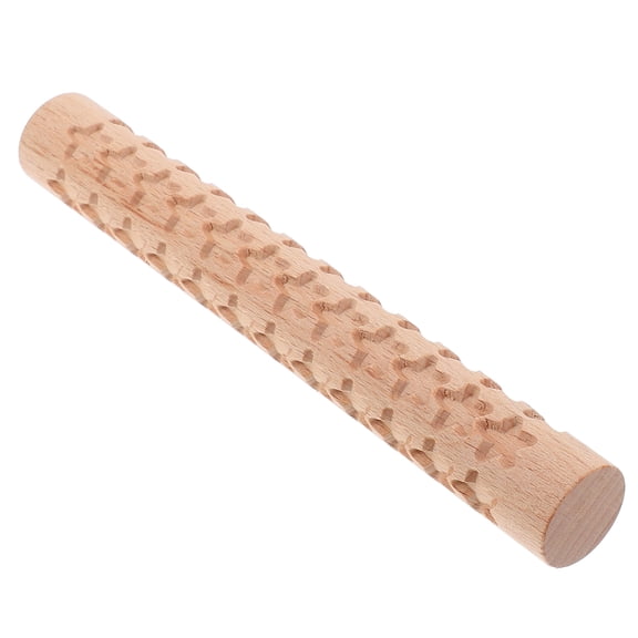 Clay Rolling Pin Guide and Mat Double-sided Logo Cartoon Beige