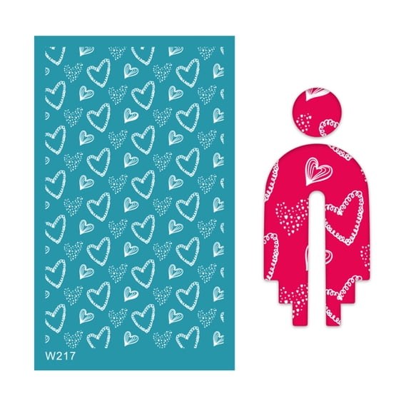 Clay Silk Screen Stencils Reusable Silkscreen Print Tool for Wall Paper Fabric Plate Jewelry Earring Making DIY, 4x6 In