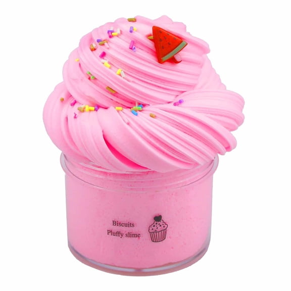 Clay Slime Super DIY Soft Squishy Scented Sensory Clays Non Sticky Stretchy Moldable Modeling Fabricateup Fluffy Kit Mix Stress for Adult Pink Watermelon 70Ml