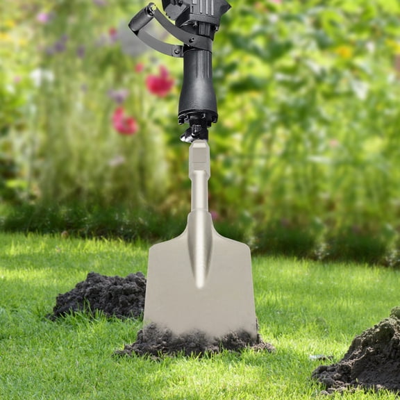 Clay Spade Shovel Chisel Bit 1.18in Demolition Hammer Tool Silver Portable Garden Lawn Digging Shovel
