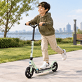 Clay-Speed Deluxe Foldable Kick Scooter for Teens & Adults, Adjustable ...