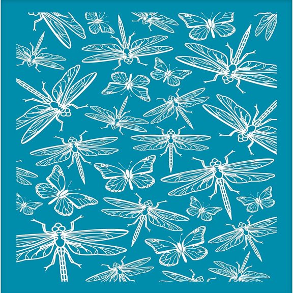 Clay Stencils Sparrow Bird Pattern Non-Adhesive Silk Screen Printing Stencil Reusable Washable Mesh Transfer Stencils Bird Mesh - 5x4 Inch