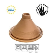 Clay Tagine Pot for Cooking, Handmade Moroccan Tajine Casserole with Lid