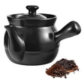 thumbnail image 1 of Clay Tea Kettle Stovetop,2.2L Retro Rustic Portable Water Boiling Pot for Farmhouse Kitchen Camping, 1 of 6