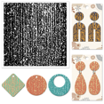 thumbnail image 1 of Clay Texture Mat Clay Modeling Pattern Pad Mixed Shapes 140x140x3mm Mixed Shapes for DIY, 1 of 8