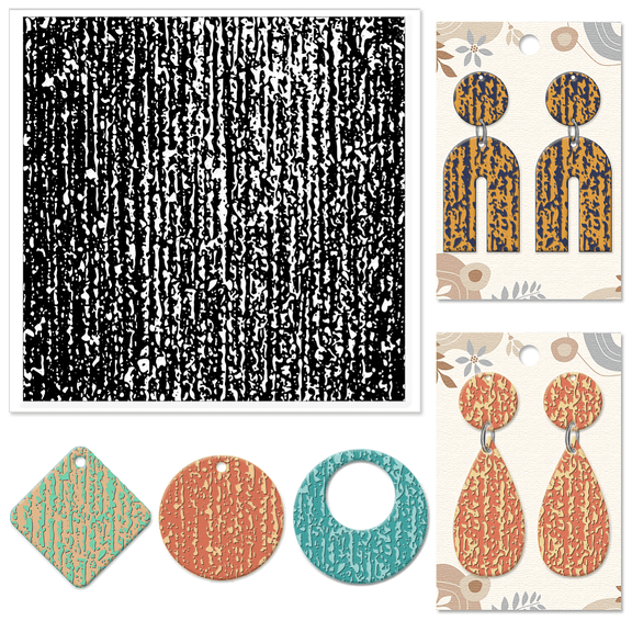 Clay Texture Mat Clay Modeling Pattern Pad Mixed Shapes 140x140x3mm Mixed Shapes for DIY