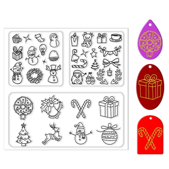Clay Texture Mat Clay Modeling Pattern Pad Mixed Shapes 140x140x3mm