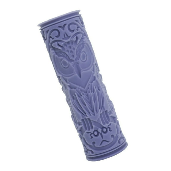 Clay Texture Roller Bird Pattern Rolling Pin Clay Tile Roller DIY Clay Tool Easy to Use Ceramic Printing Roller