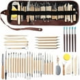 thumbnail image 1 of Clay Tools, 46PCS Pottery Tools Polymer Clay Tools Clay Sculpting Tools with Carrying Case Bag for Stippling Carving Molding Shaping Clay Crafts Birthday Gift for Trimming Beginners Hobbyists Artists, 1 of 8