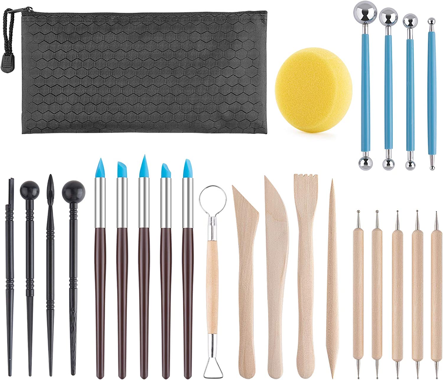 Clay Tools Kit, 25 PCS Polymer Clay Tools, Ceramics Clay Sculpting
