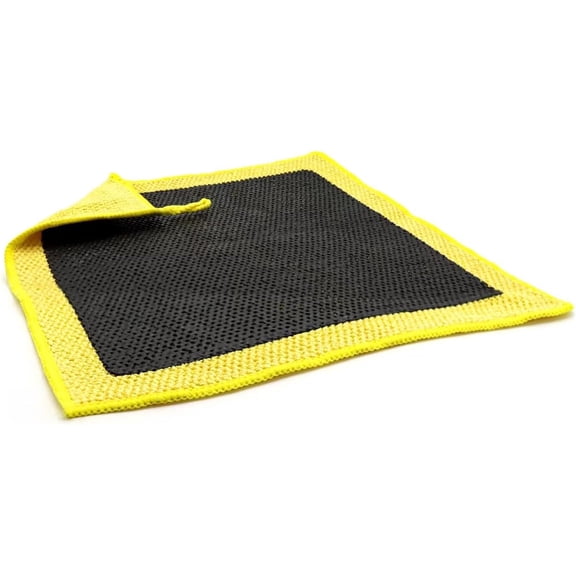 Clay Towel  Detailing - 12 Inch Synthetic Clay Decontamination Towel Clay  for  Detailing, Scratch- Autocare Detailing Polishing and Sealant (Yellow)
