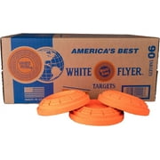 White Flyer Clay Trap and Skeet Targets 90 Count Pack of 2 with White Flyer Scorecard