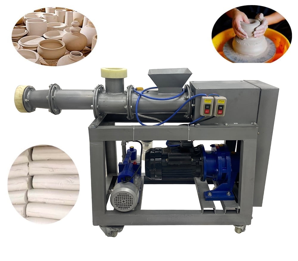 Clay Vacuum Pugmill Extruder Ceramic Mud Clay Mixing Kneading Machine