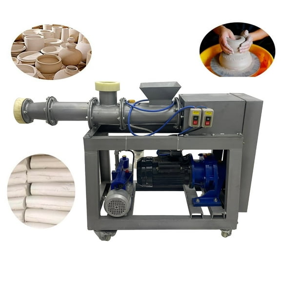 Clay Vacuum Pugmill Extruder Ceramic Mud Clay Mixing Kneading Machine