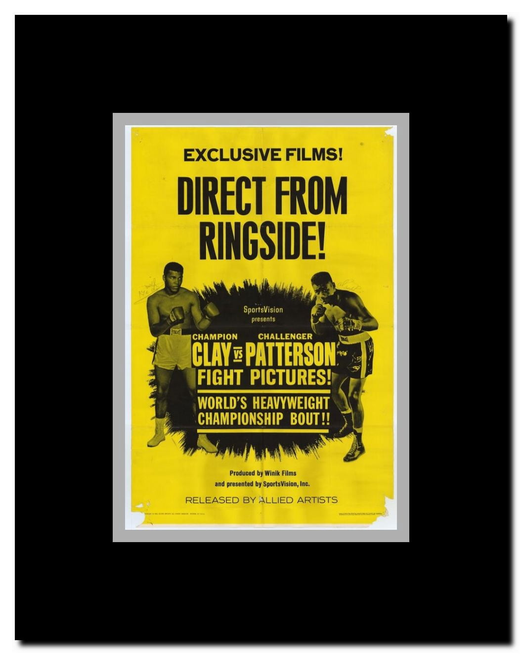 Clay Vs. Patterson Framed Movie Poster
