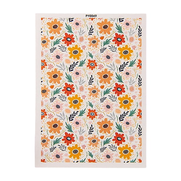 Clay Watercolor Transfer Paper Printing Flower Paper Pottery Jewelry Earrings Ceramic Printing Tool Handmade