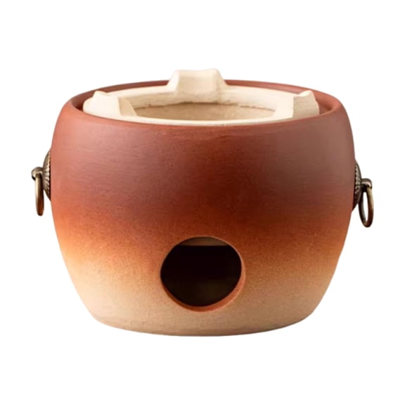 Clay charcoal oven, versatile clay grill stove, table charcoal grill, camping grill tool for home, camping, cooking