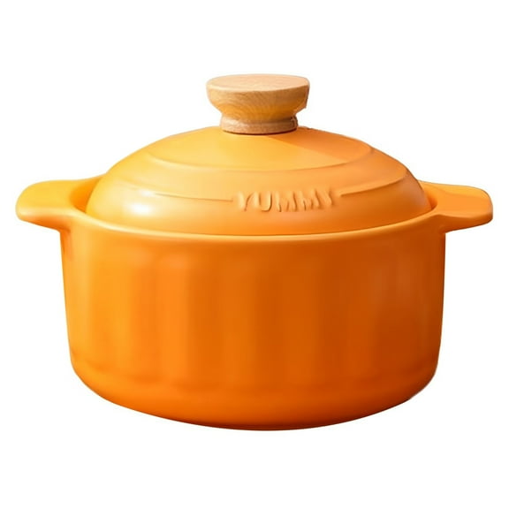 Clay pot for Cooking.Earthenware Pot Stew Pot High Temperature Resistance Non-Stick Pan Ceramics Casserole for Home