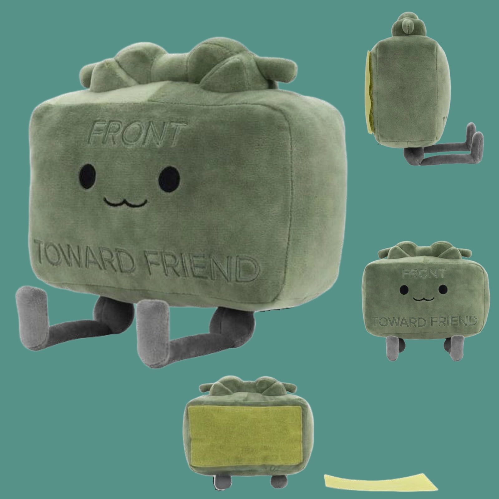 ぬいぐるみ Clay the Claymore Whiskey_Project Clay The Claymore Whiskey Project Green Plush Toy Soft 6.3