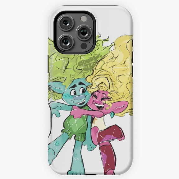 Clay x Viva Hug Time Trolls Movie Phone Case for iPhone 16 15 14 13 12 11 Pro Max