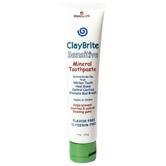 ClayBrite Sensitive Toothpaste, Maximum Relief Toothpaste - 4oz
